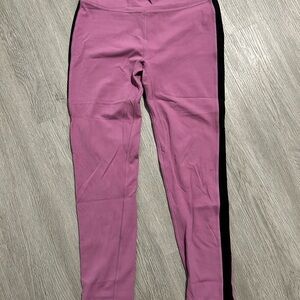Stori Katy Hearn Fit Purple/Pink Leggings with Black Stripes on side
